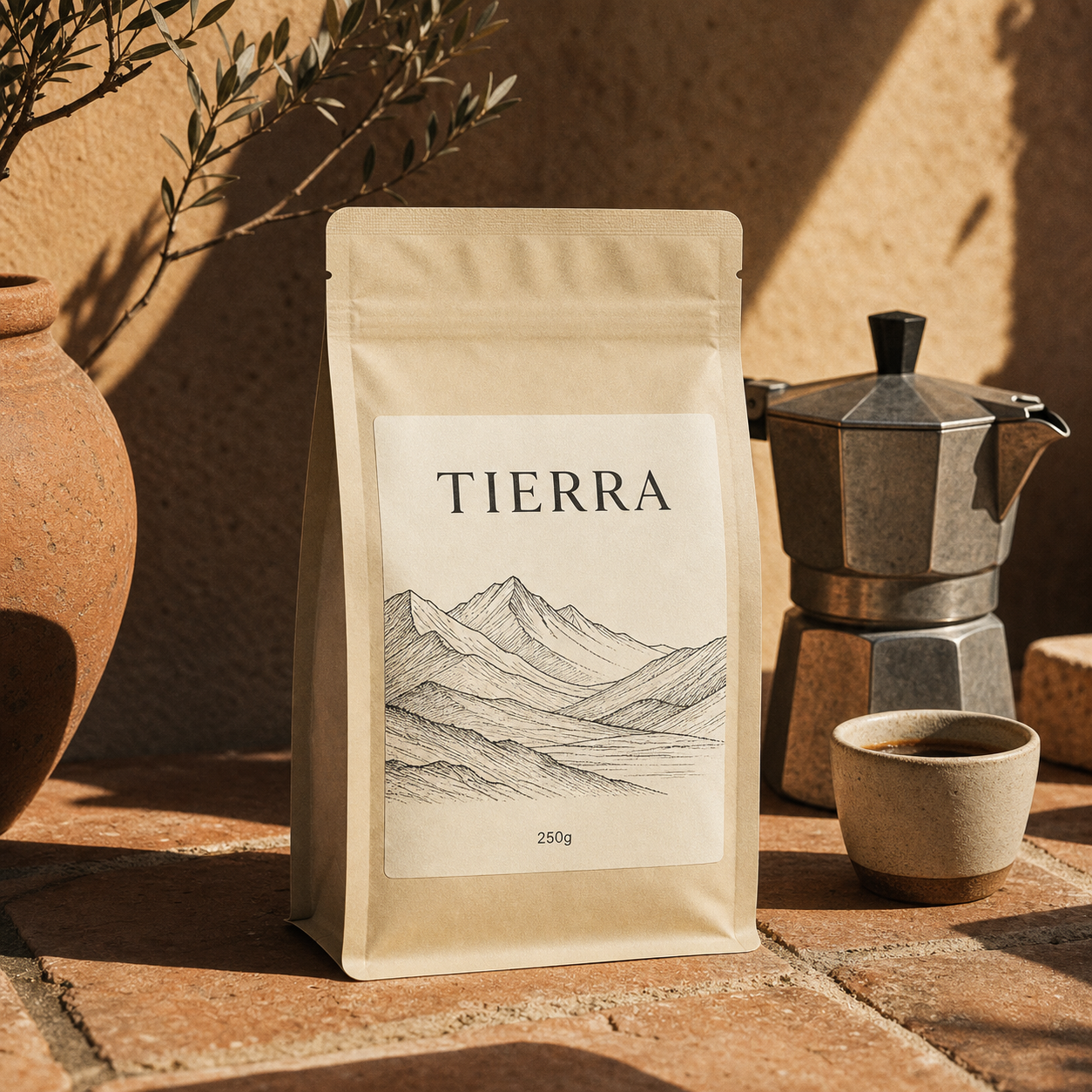 Bolsa de café Orilla para cinco minutos para limpiar tu molinillo